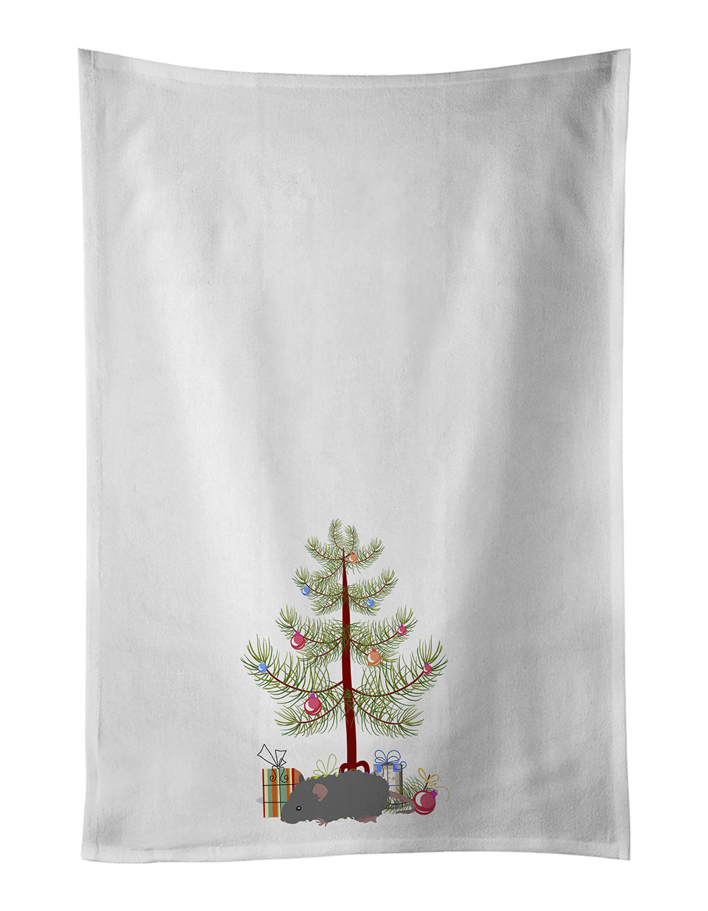 Buy this Australian Long Coated Mouse Merry Christmas Kitchen Towel Set of 2