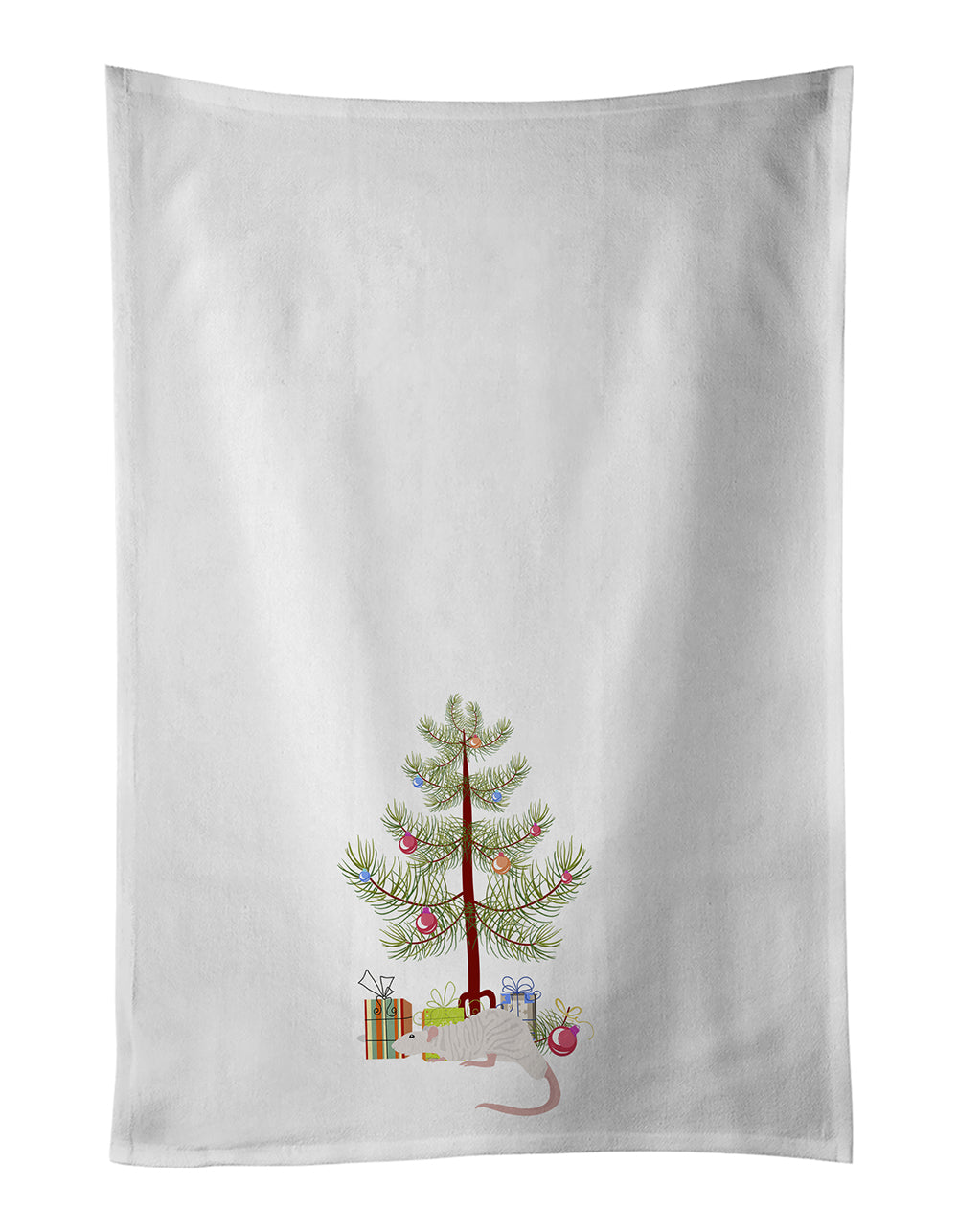 Buy this Dumbo Sphynx Rat Merry Christmas Kitchen Towel Set of 2
