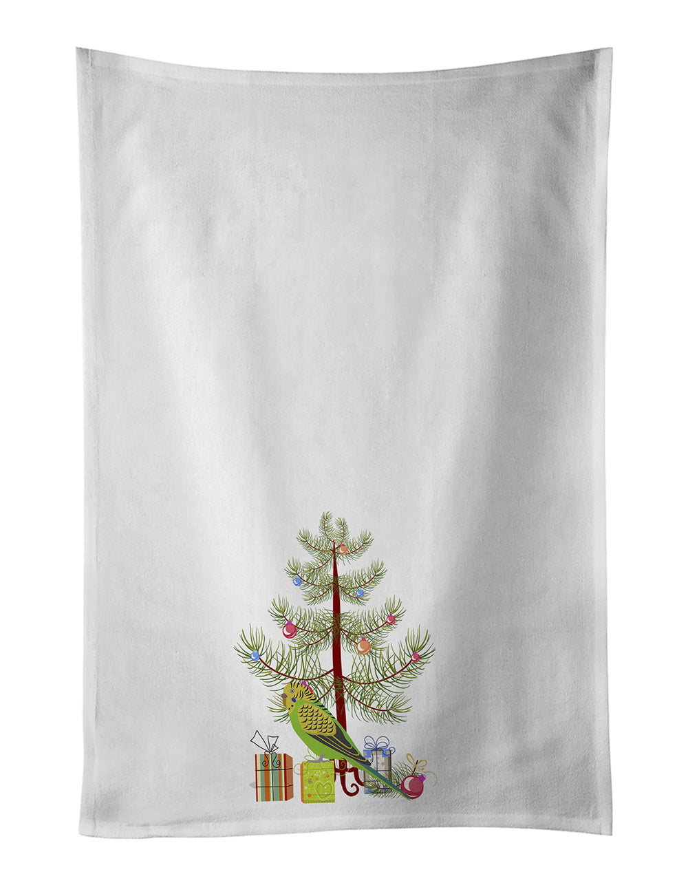 Buy this Budgerigar Merry Christmas Kitchen Towel Set of 2