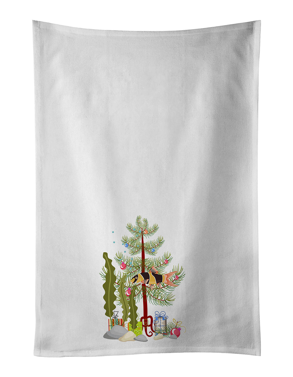 Buy this Clown Loach Fish Merry Christmas Kitchen Towel Set of 2