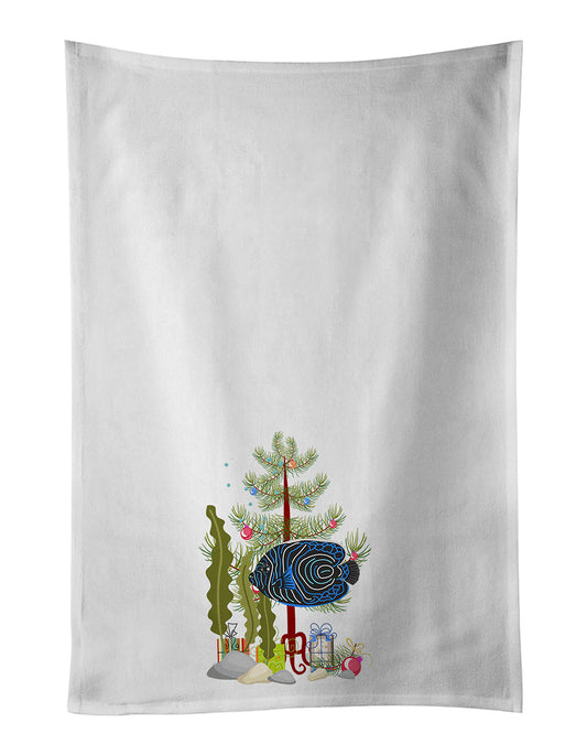 Buy this Emperor Angelfish Merry Christmas Kitchen Towel Set of 2