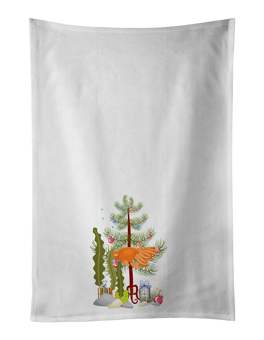 Buy this Celestial Eye Goldfish Merry Christmas Kitchen Towel Set of 2