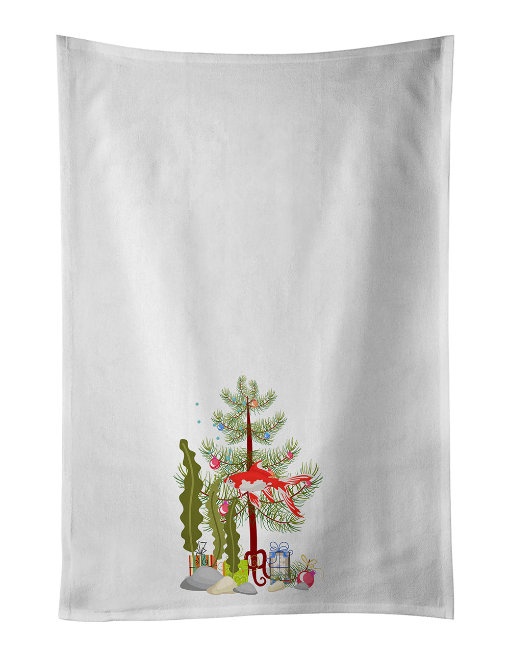 Buy this Comet Goldfish Merry Christmas Kitchen Towel Set of 2
