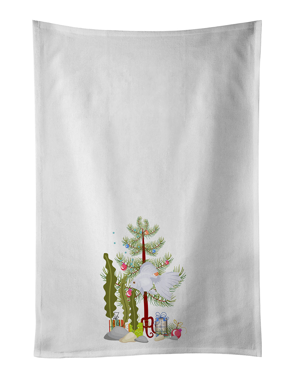 Buy this Ryukin Goldfish Merry Christmas Kitchen Towel Set of 2