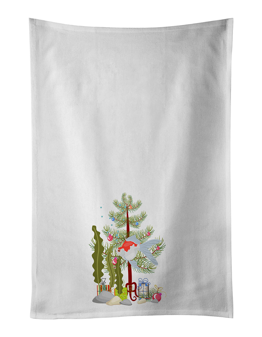 Buy this Tamasaba Goldfish Merry Christmas Kitchen Towel Set of 2