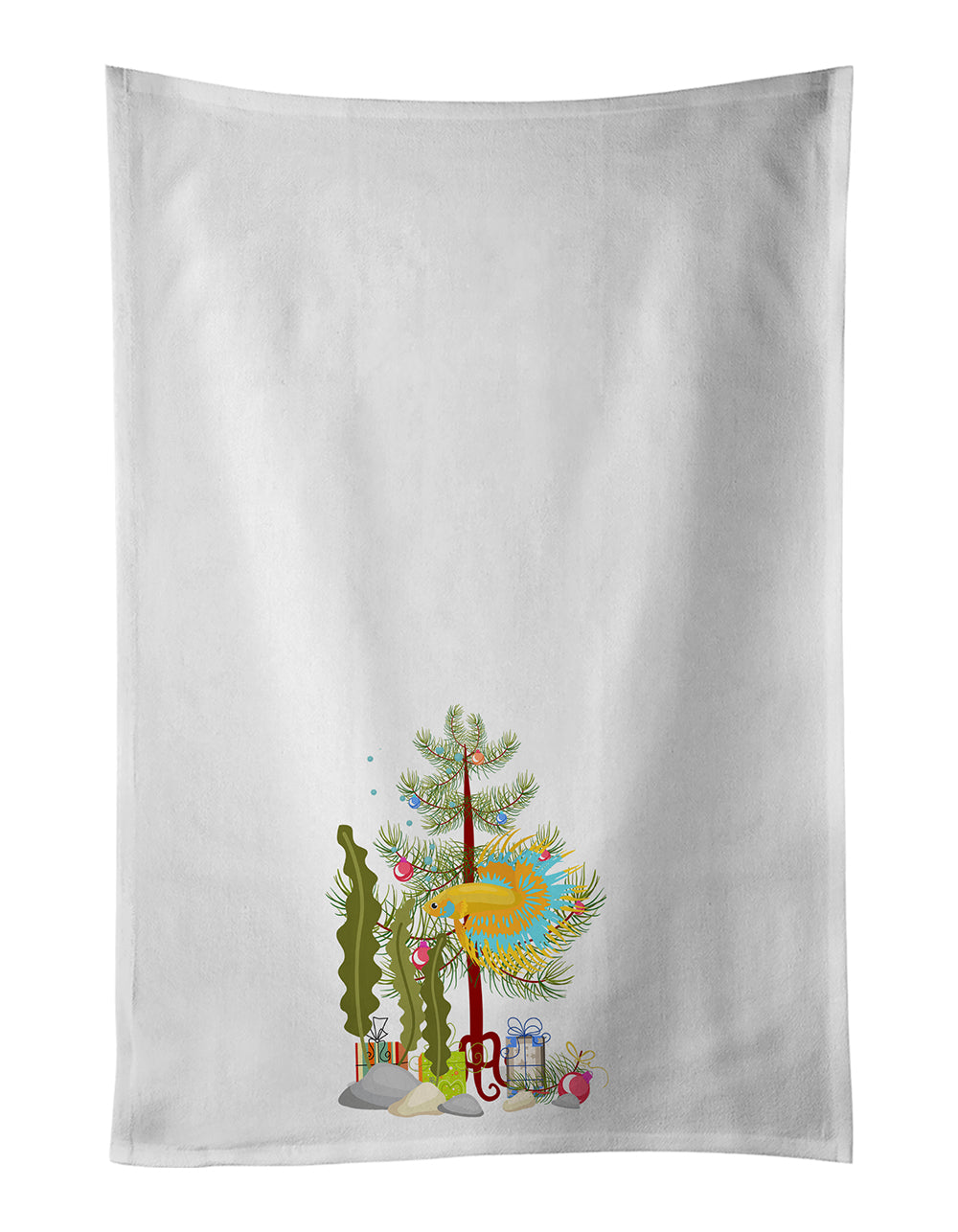 Buy this CrownTail Betta Merry Christmas Kitchen Towel Set of 2