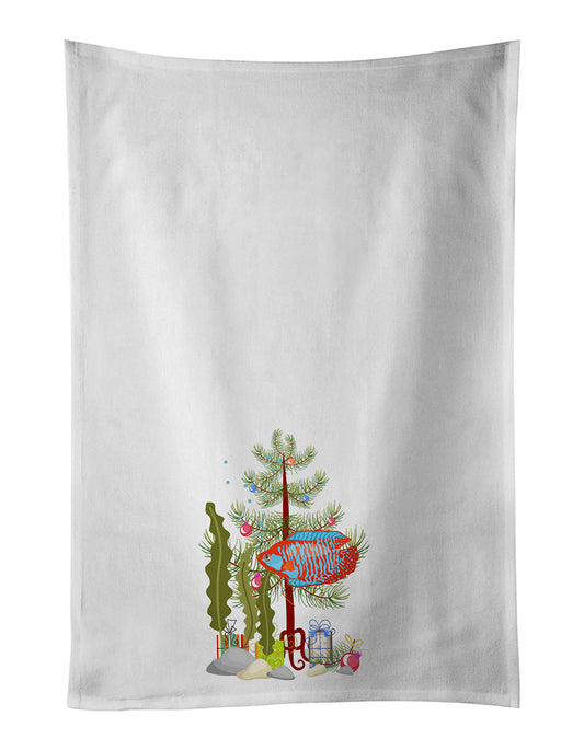Buy this Dwarf Gourami Merry Christmas Kitchen Towel Set of 2