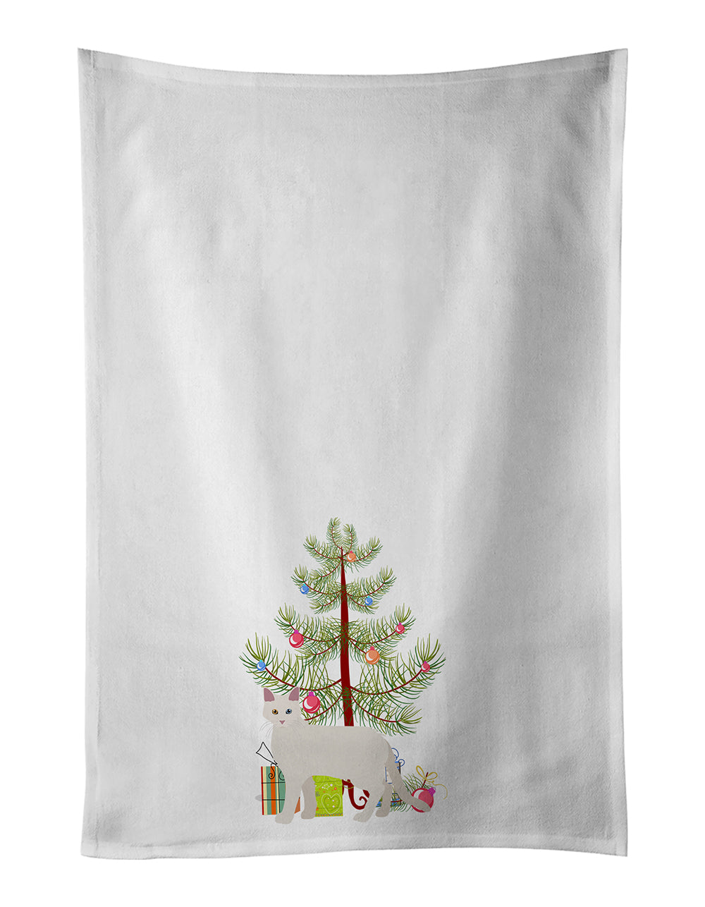 Buy this Aphrodite Giant Cat Christmas Kitchen Towel Set of 2