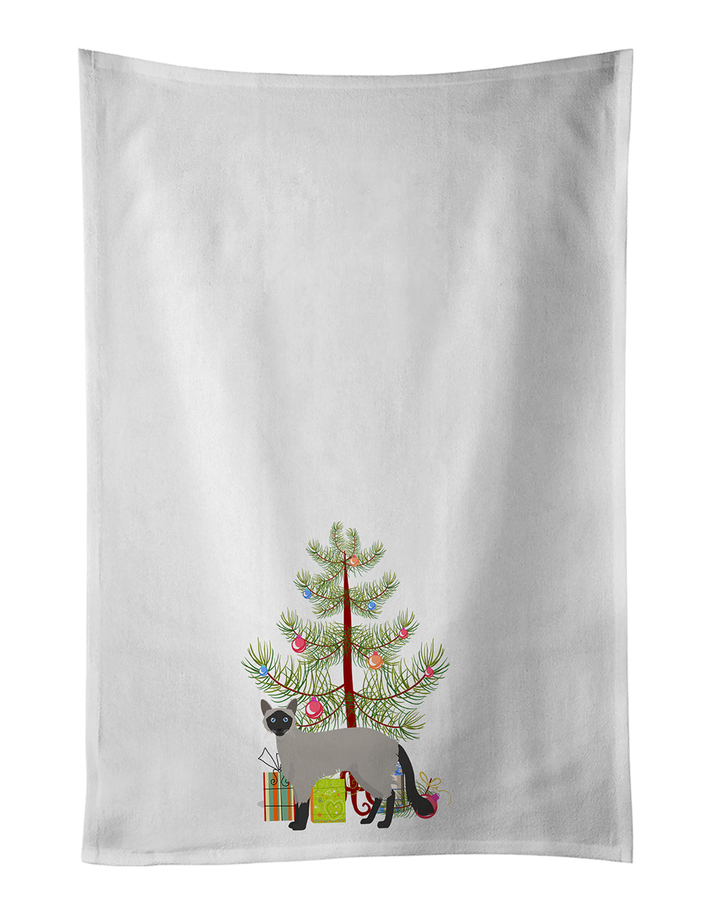Buy this Balinese Cat Christmas Kitchen Towel Set of 2