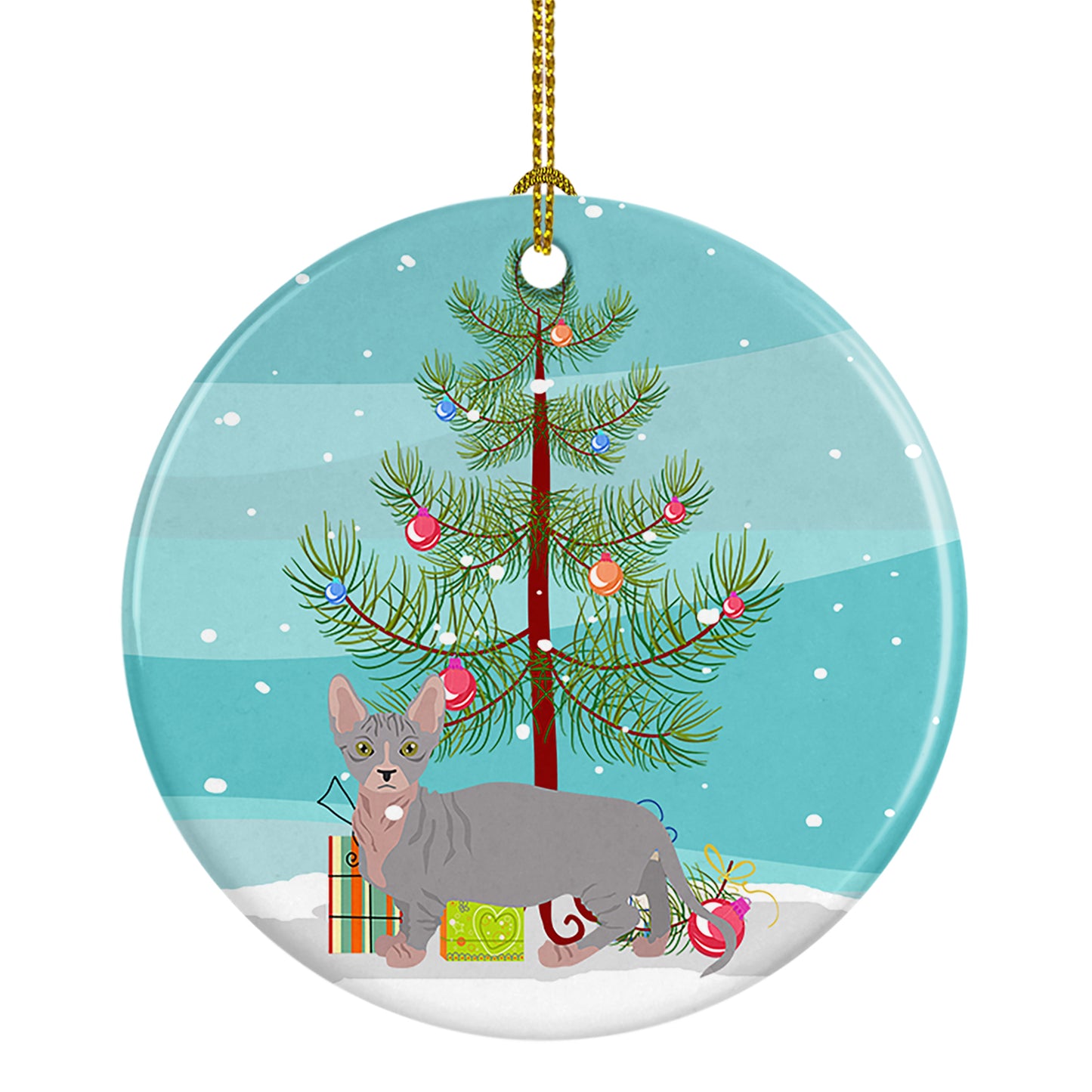 Buy this Bambino Cat Christmas Ceramic Ornament