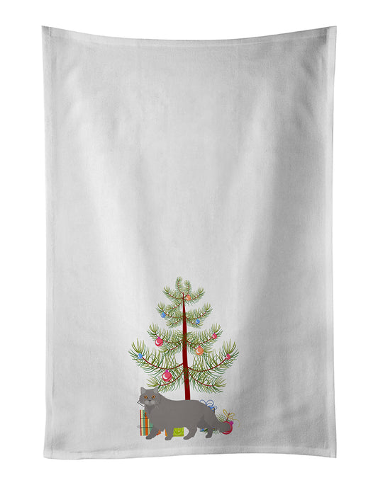 Buy this British Longhair Cat Christmas Kitchen Towel Set of 2