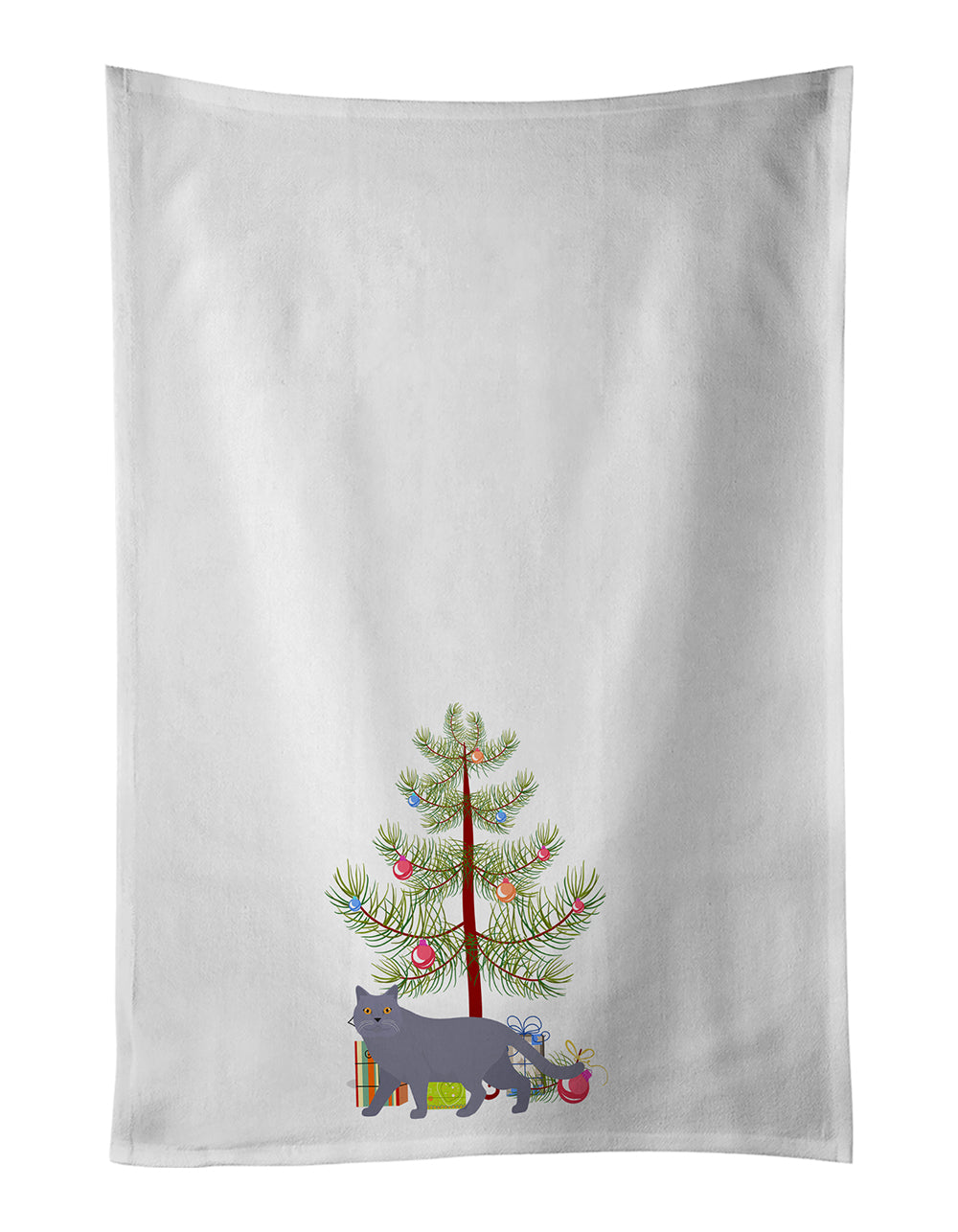 Buy this British Shorthair Cat Christmas Kitchen Towel Set of 2