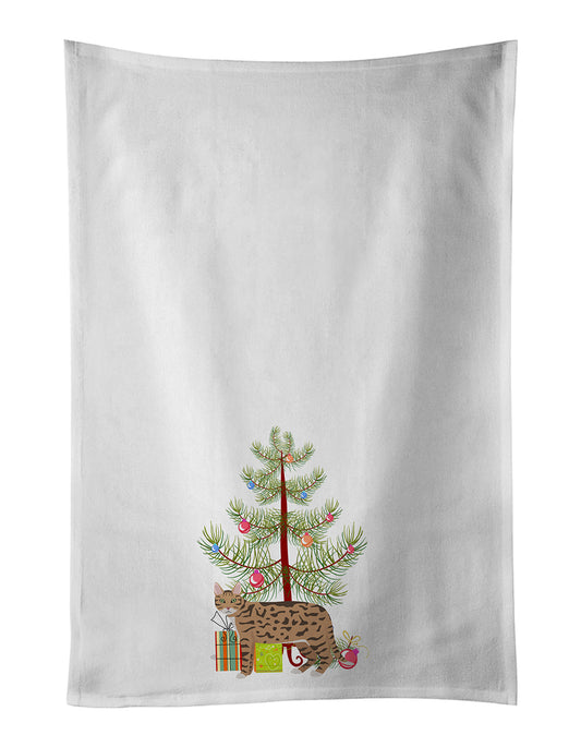 Buy this California Spangled Cat Christmas Kitchen Towel Set of 2