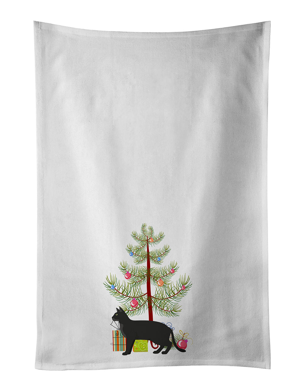 Buy this Chausie Black Cat Christmas Kitchen Towel Set of 2
