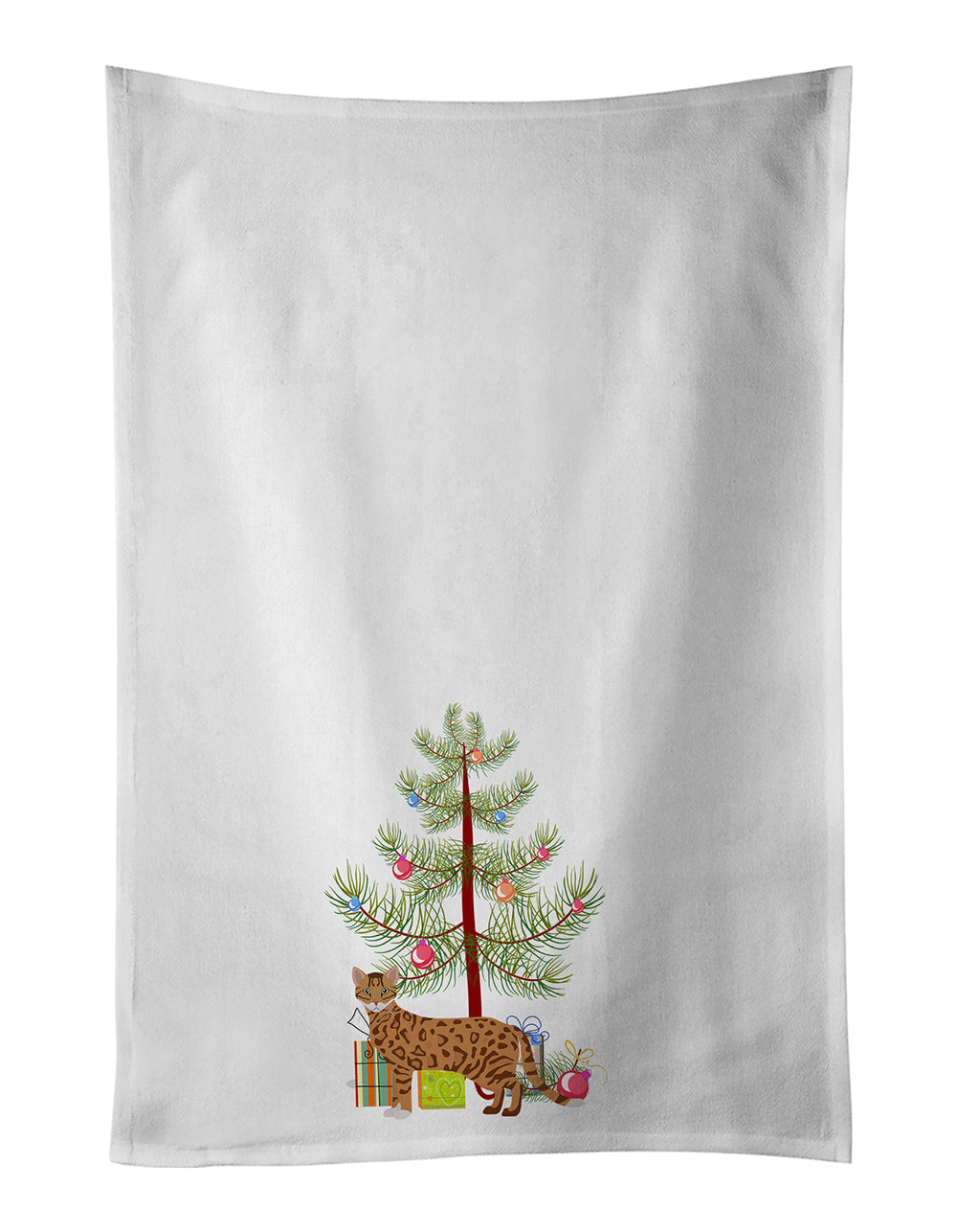 Buy this Cheetoh Cat Christmas Kitchen Towel Set of 2