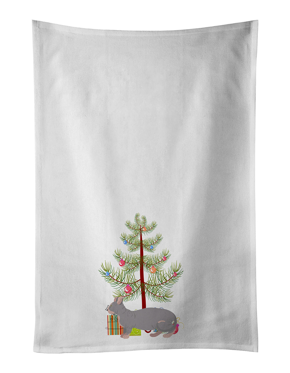 Buy this Dwelf Cat Christmas Kitchen Towel Set of 2