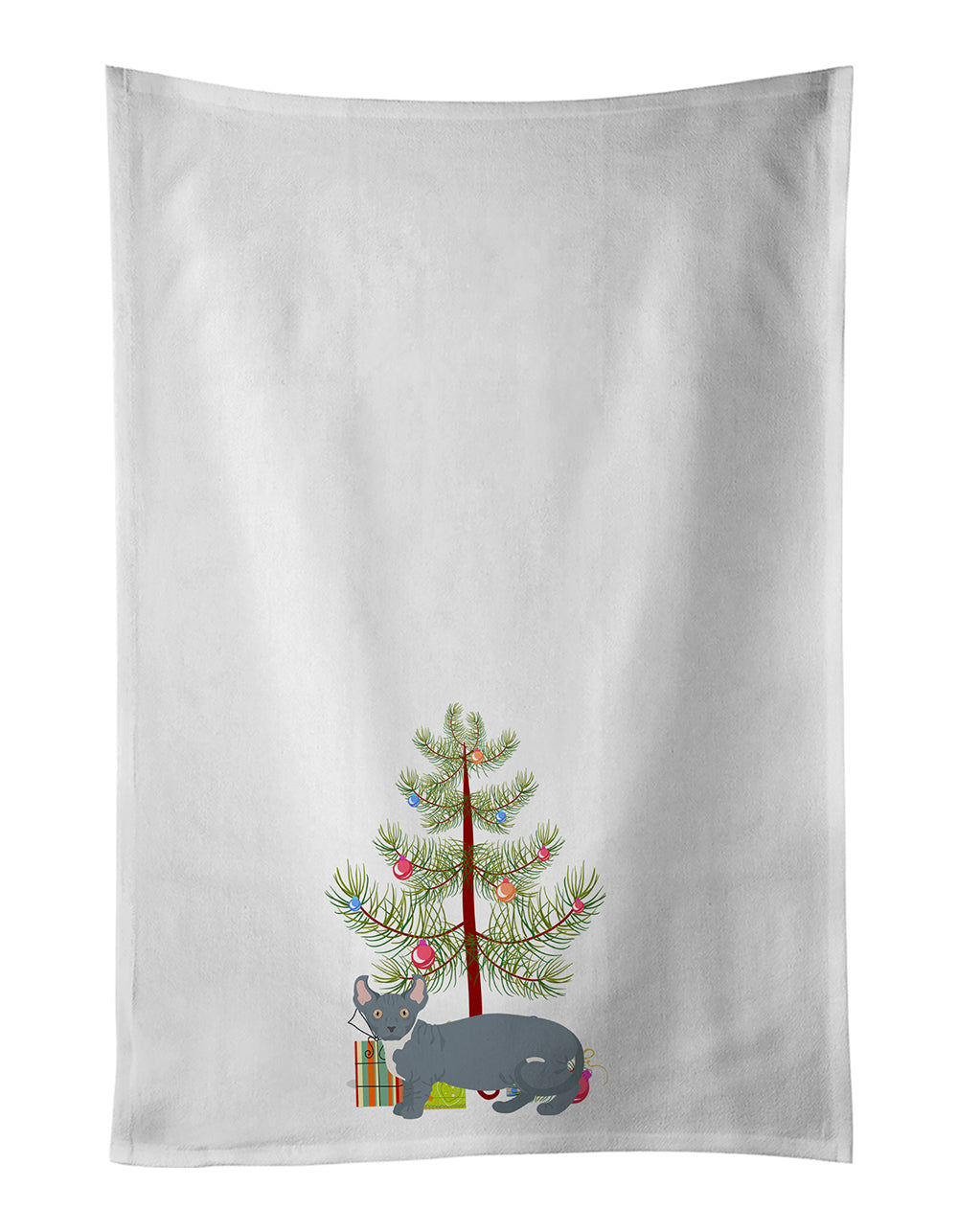 Buy this Dwelf Cat Christmas Kitchen Towel Set of 2