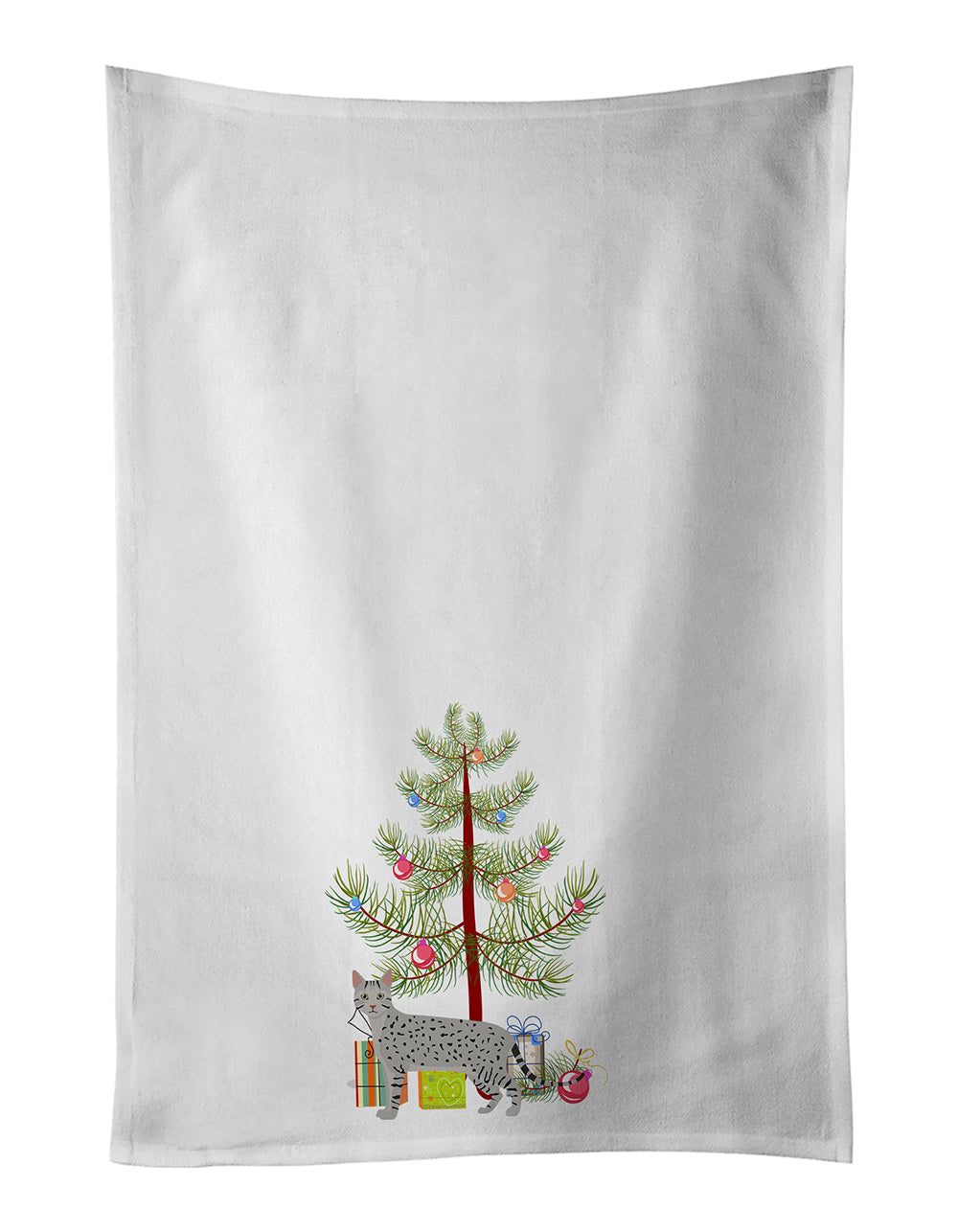 Buy this Egyptian Mau Cat Christmas Kitchen Towel Set of 2