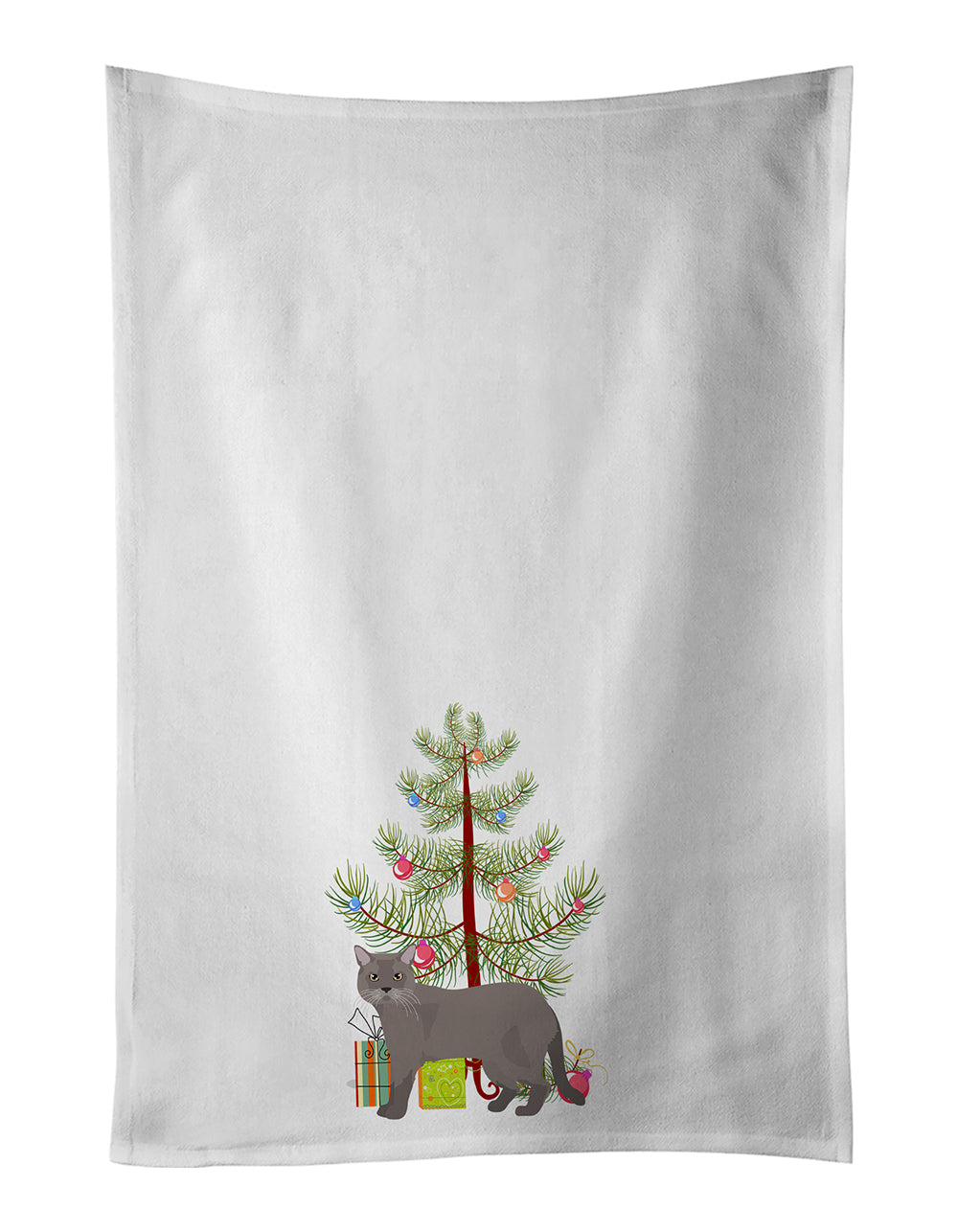 Buy this European Burmese Cat Christmas Kitchen Towel Set of 2