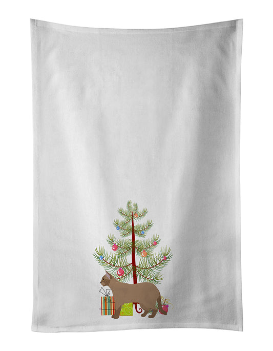 Buy this European Burmese Cat Christmas Kitchen Towel Set of 2