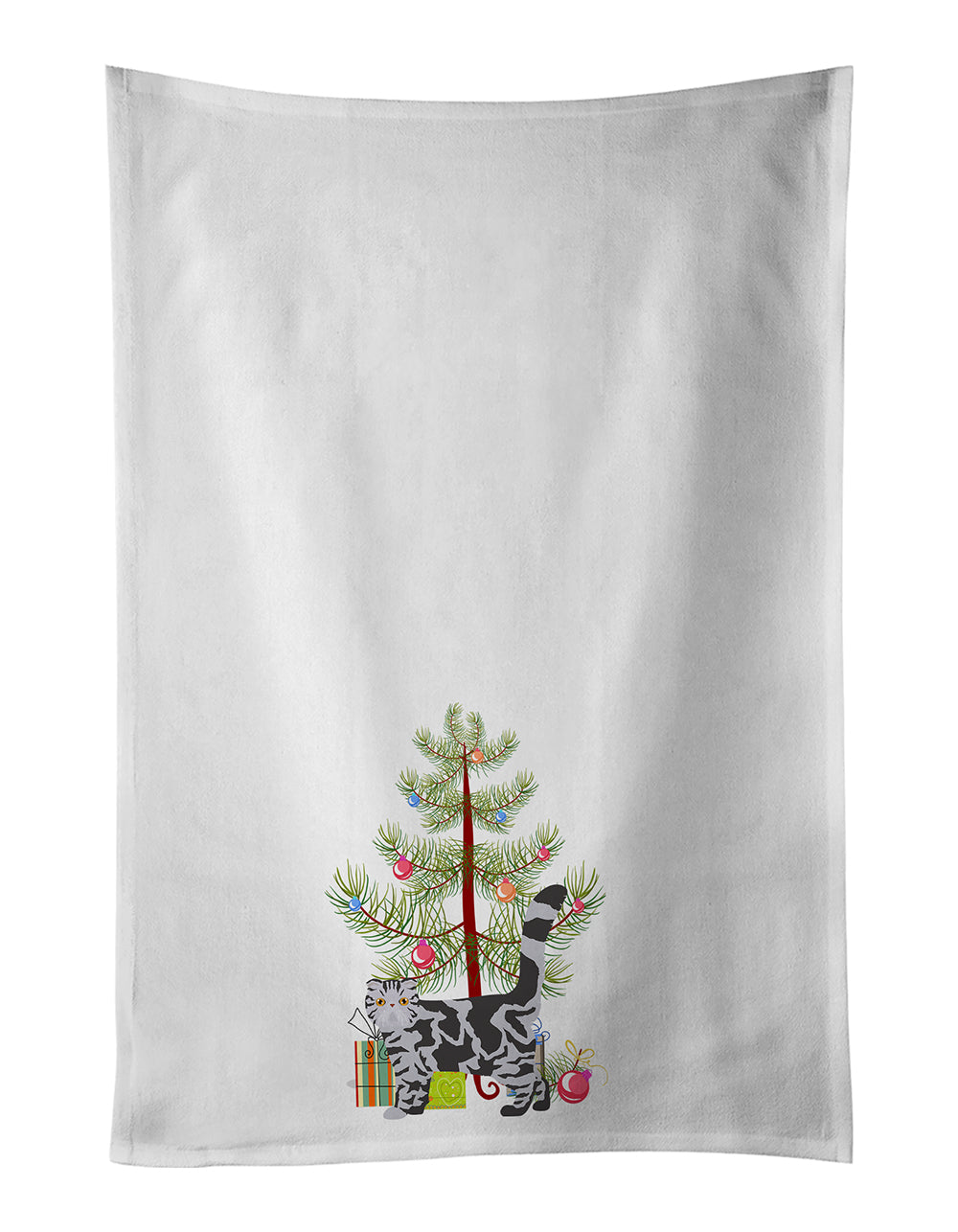 Buy this Foldex Exotic Fold Cat Christmas Kitchen Towel Set of 2