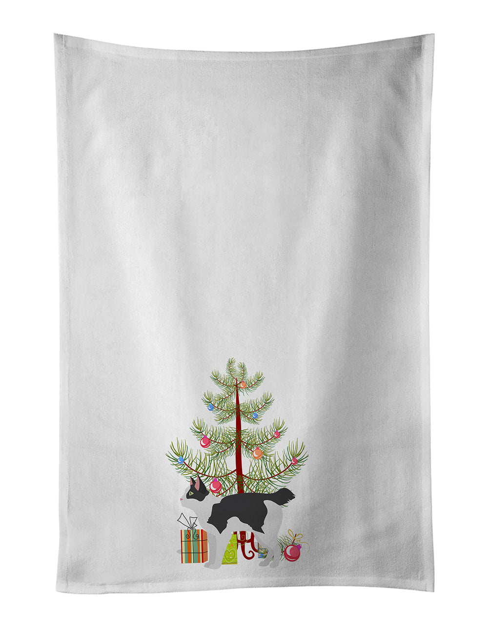 Buy this Japanese Bobtail Cat Christmas Kitchen Towel Set of 2