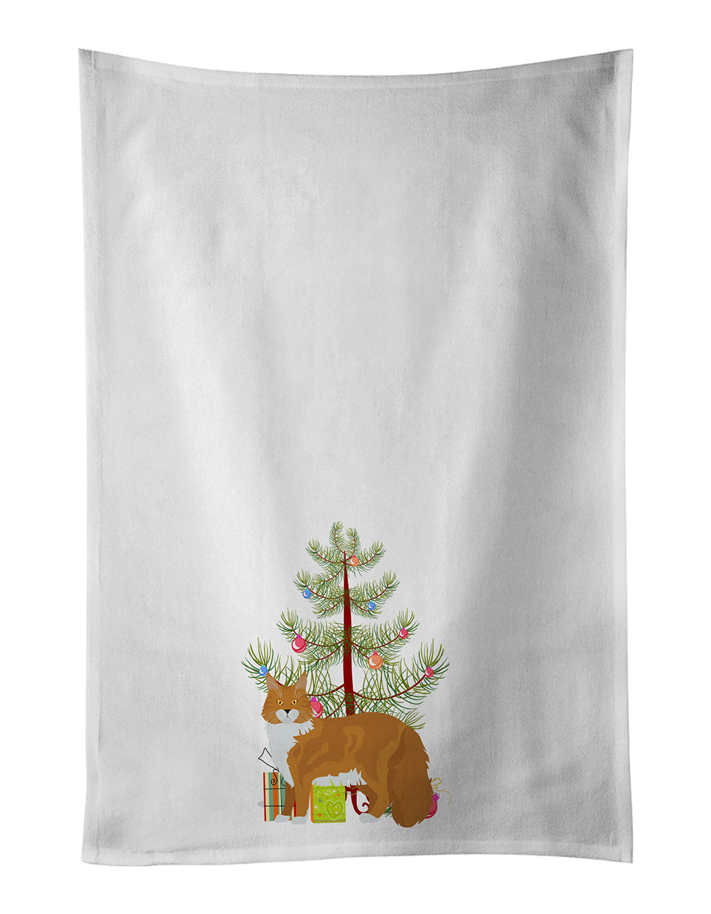Buy this Maine Coon Cat Christmas Kitchen Towel Set of 2