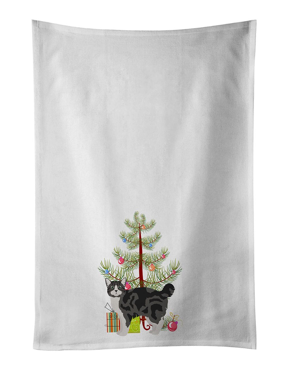 Buy this Manx Cat Christmas Kitchen Towel Set of 2