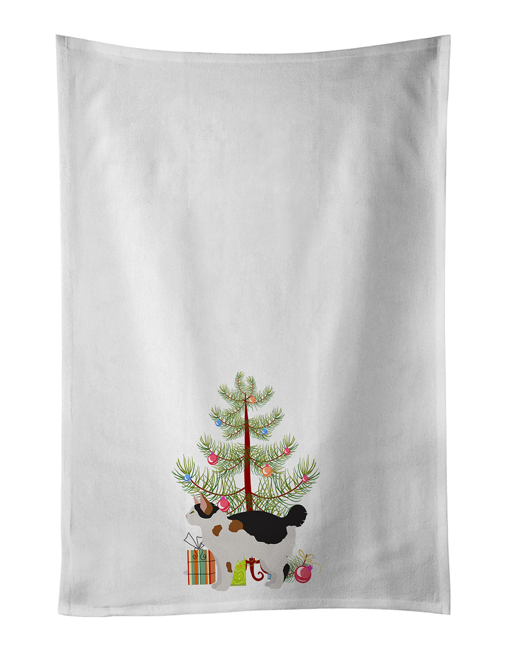 Buy this Manx Cat Christmas Kitchen Towel Set of 2