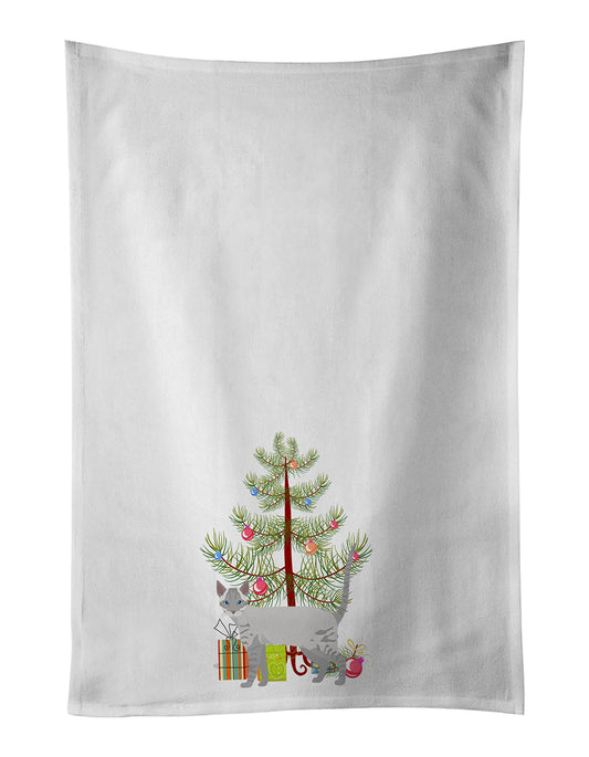 Buy this Ojos Azules Cat Christmas Kitchen Towel Set of 2