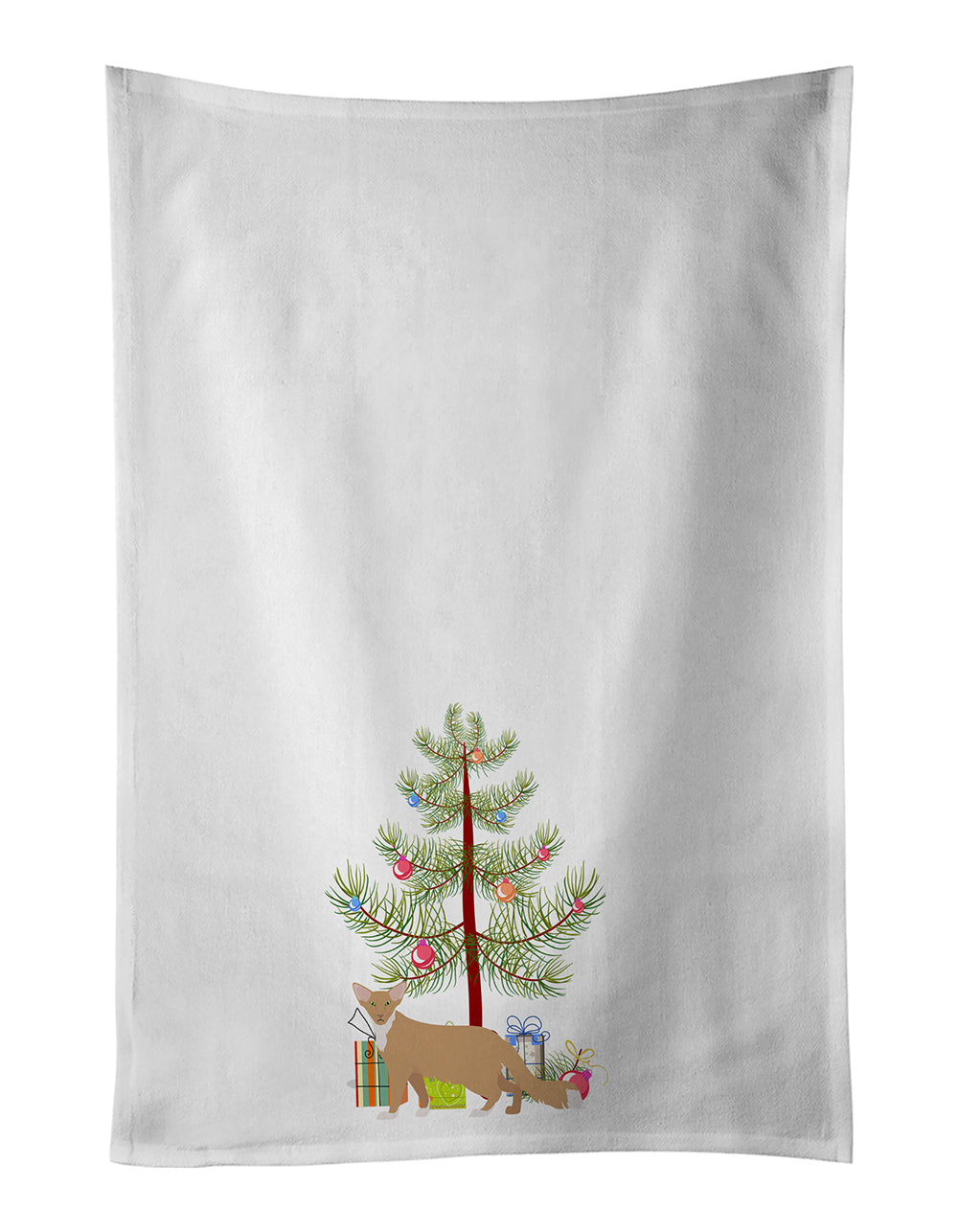 Buy this Oriental Longhair Cat Christmas Kitchen Towel Set of 2