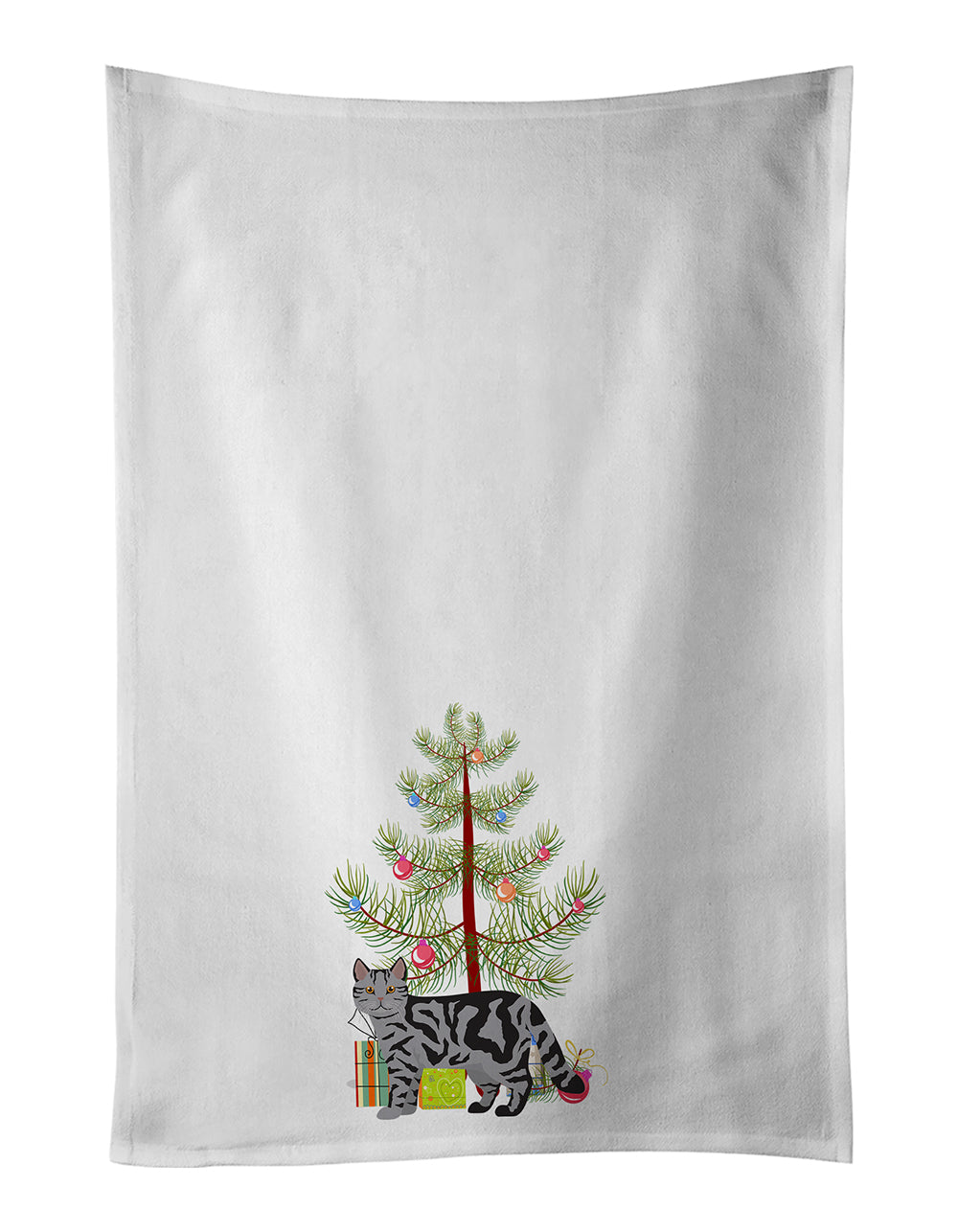 Buy this Scottish Straight Cat Christmas Kitchen Towel Set of 2