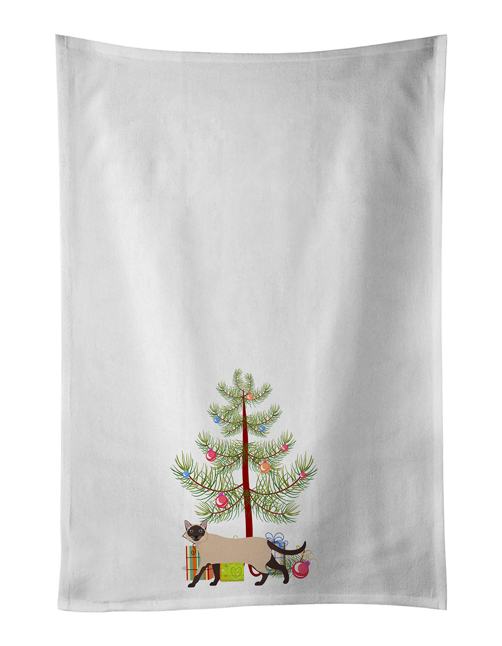 Buy this Siamese Traditional Cat Christmas Kitchen Towel Set of 2