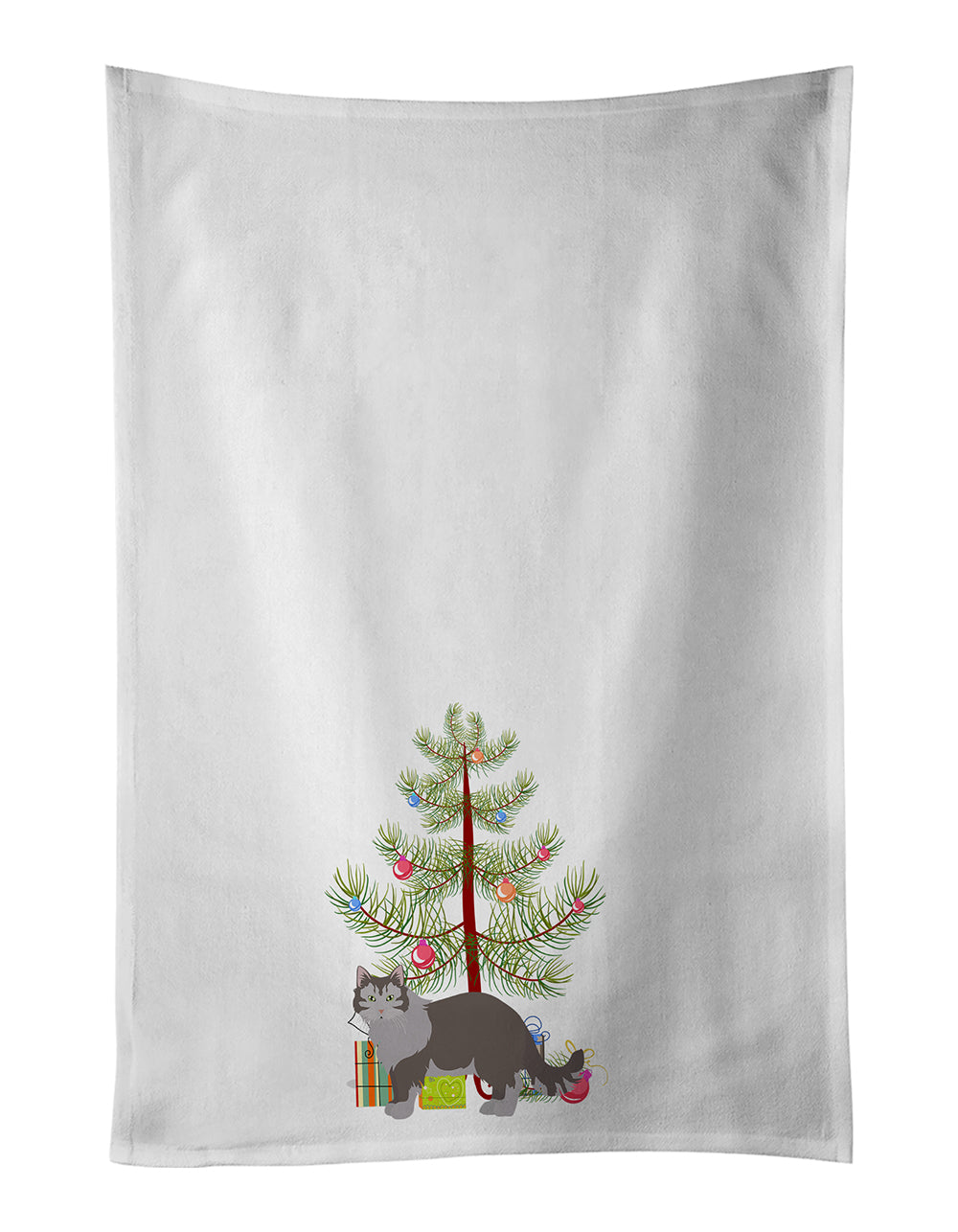 Buy this Siberian Forest Cat Christmas Kitchen Towel Set of 2