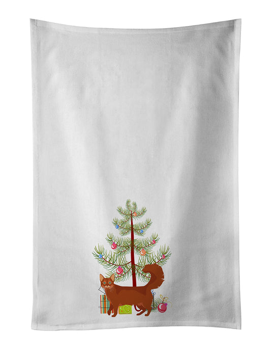 Buy this Somali Cat Christmas Kitchen Towel Set of 2
