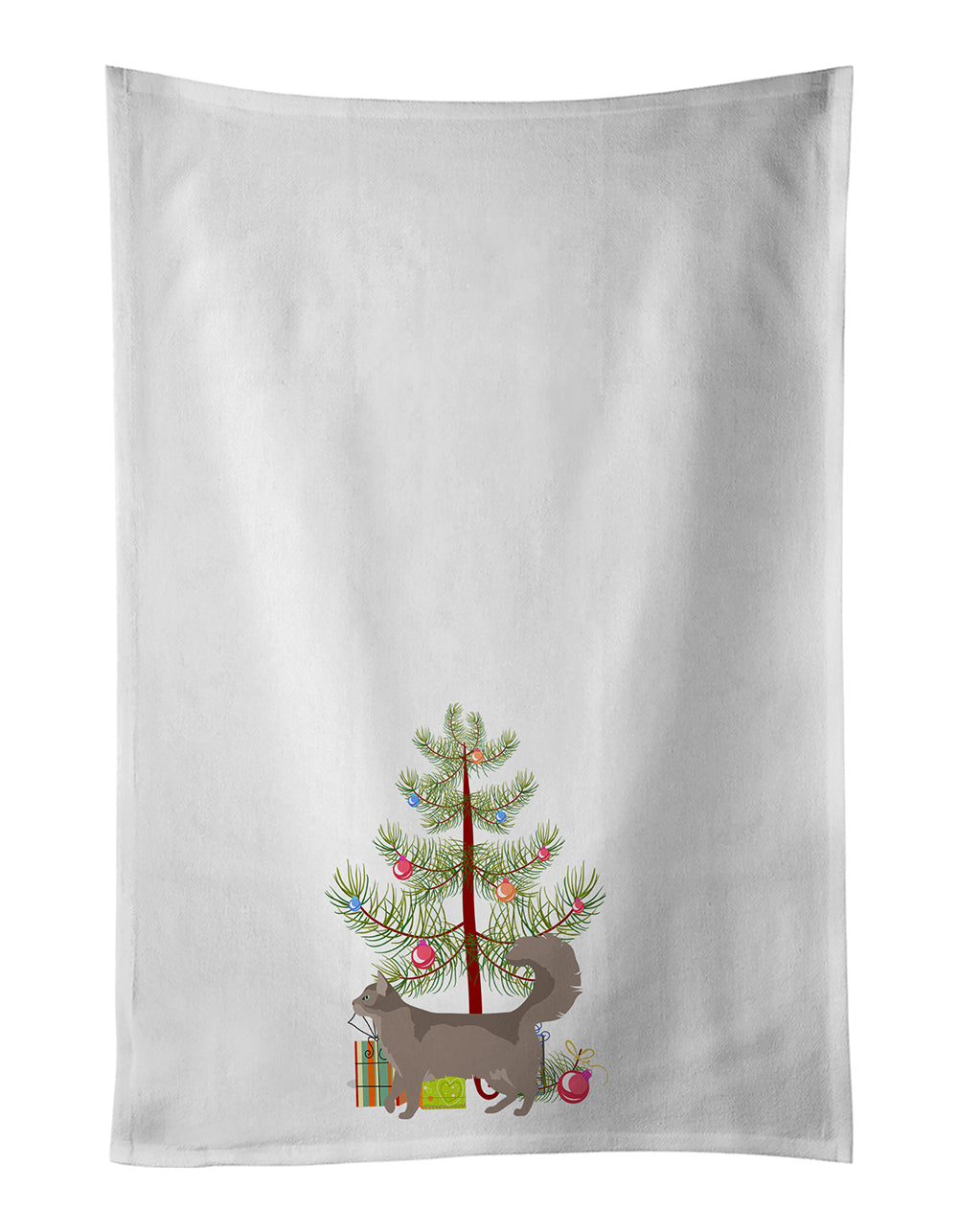 Buy this Somali Cat Christmas Kitchen Towel Set of 2