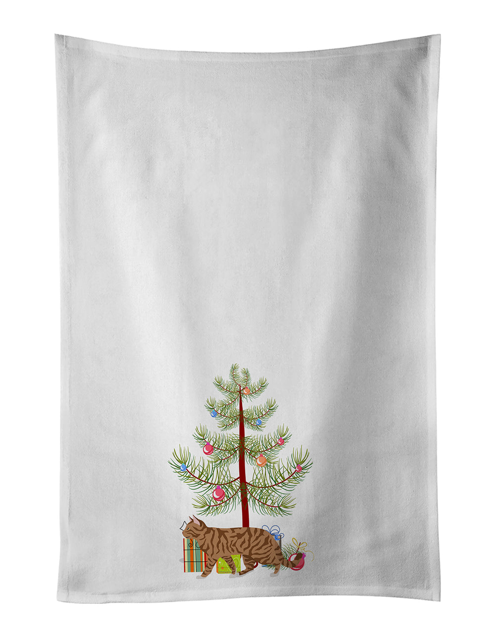Buy this Toyger Cat Christmas Kitchen Towel Set of 2