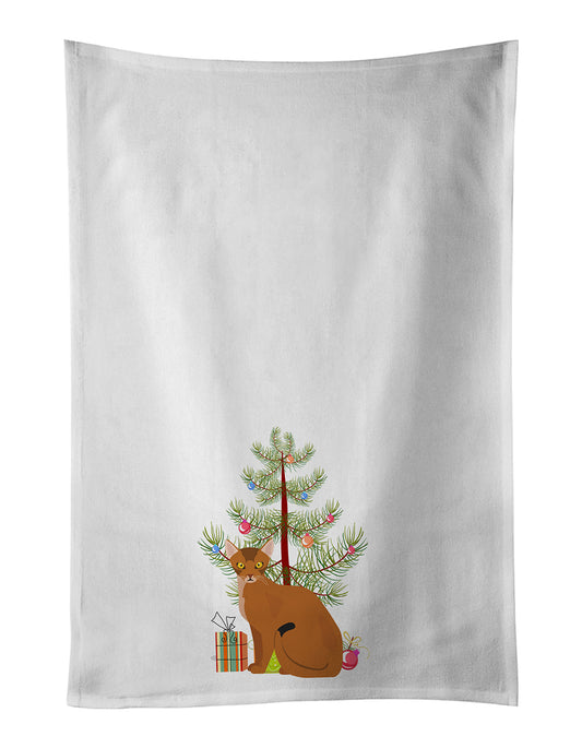 Buy this Abyssinian Cat Christmas Kitchen Towel Set of 2
