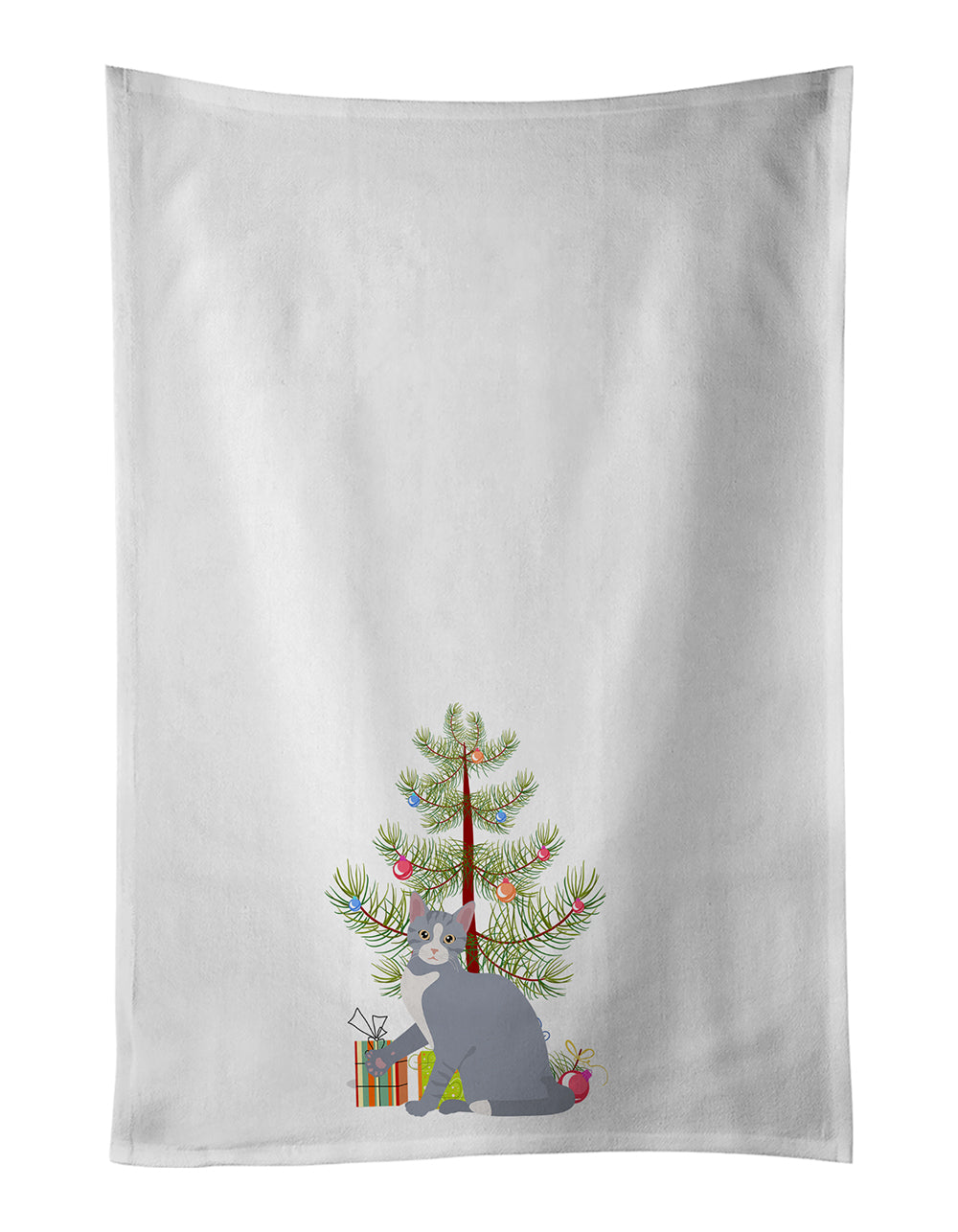 Buy this American Polydactyl Cat Christmas Kitchen Towel Set of 2