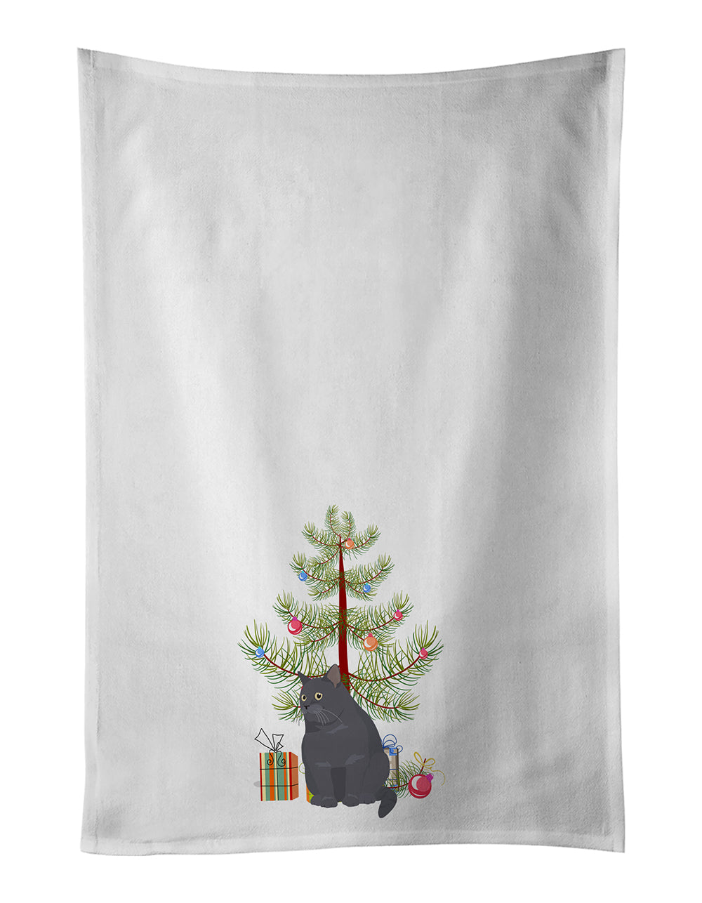 Buy this British Shorthair Cat Christmas Kitchen Towel Set of 2