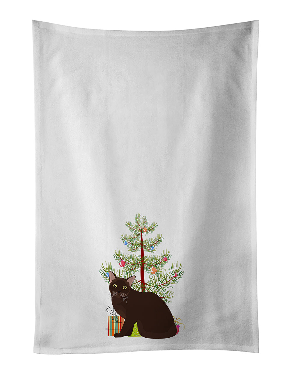 Buy this Burmese Cat Christmas Kitchen Towel Set of 2
