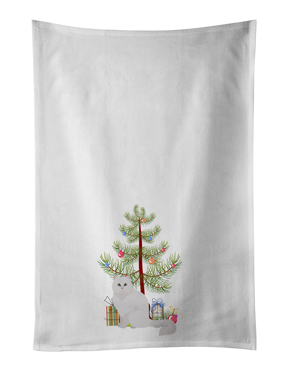 Buy this Chinchilla Persian Longhair Cat Christmas Kitchen Towel Set of 2