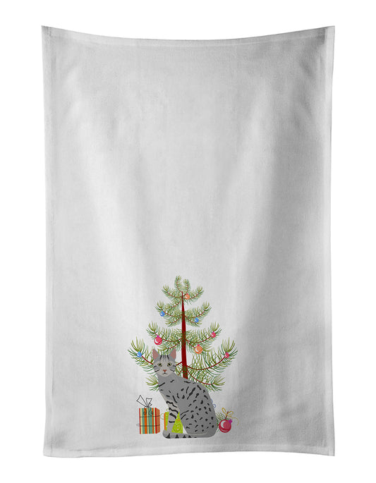 Buy this Egyptian Mau Cat Christmas Kitchen Towel Set of 2