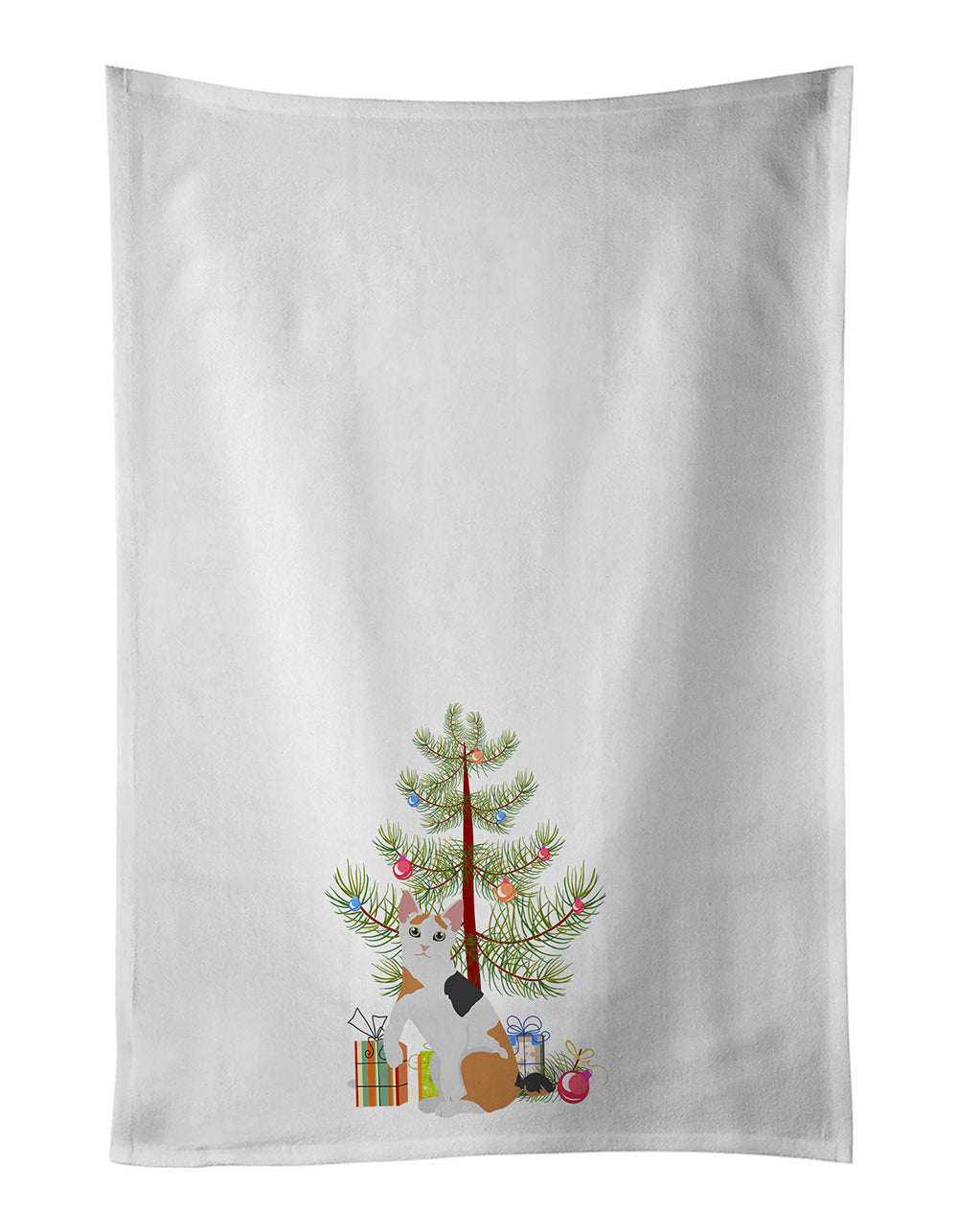 Buy this Japanese Bobtail Cat Christmas Kitchen Towel Set of 2