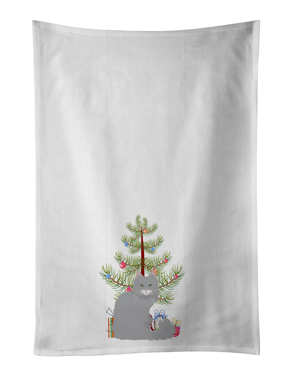 Buy this Norwegian Forest Cat Christmas Kitchen Towel Set of 2