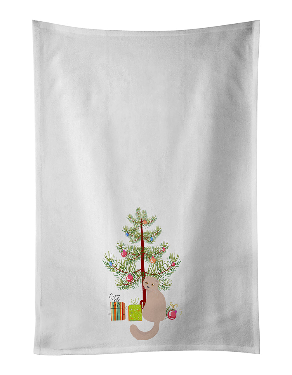 Buy this Scottish Fold Cat Christmas Kitchen Towel Set of 2