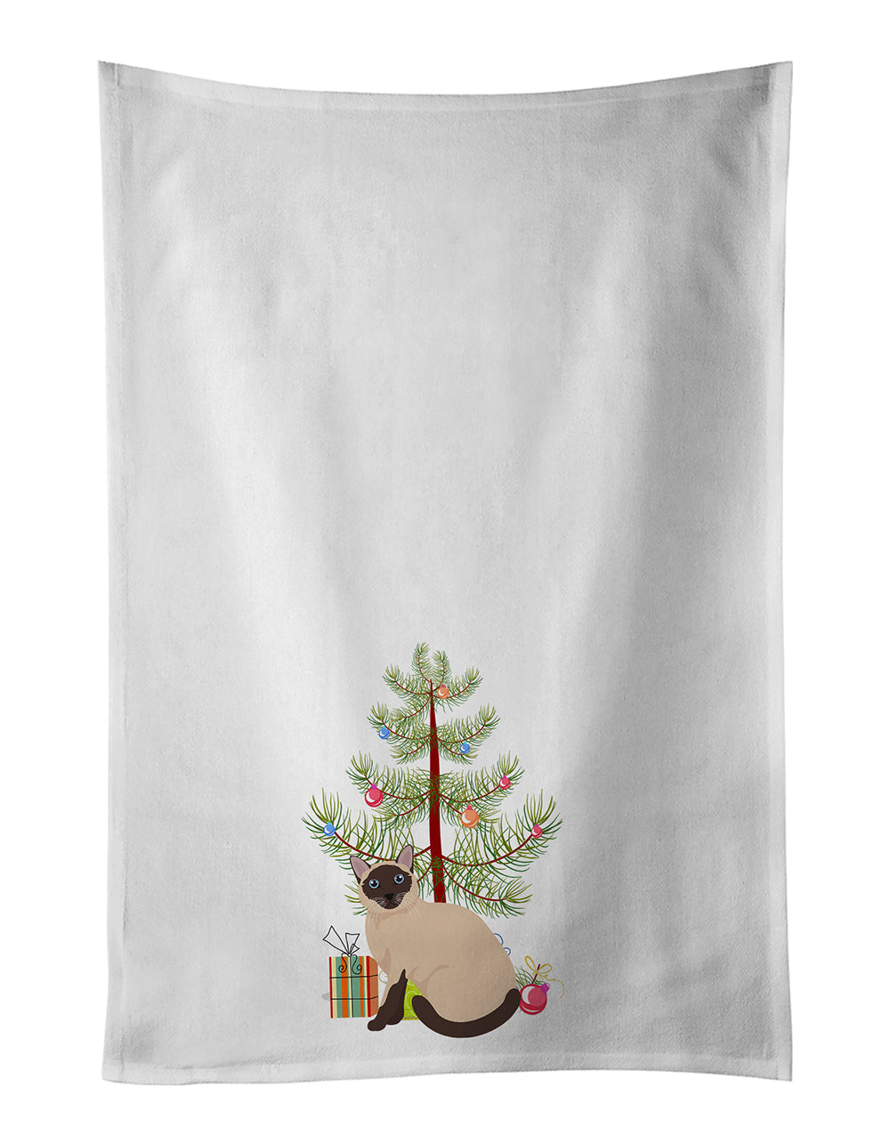 Buy this Siamese Traditional Cat Christmas Kitchen Towel Set of 2