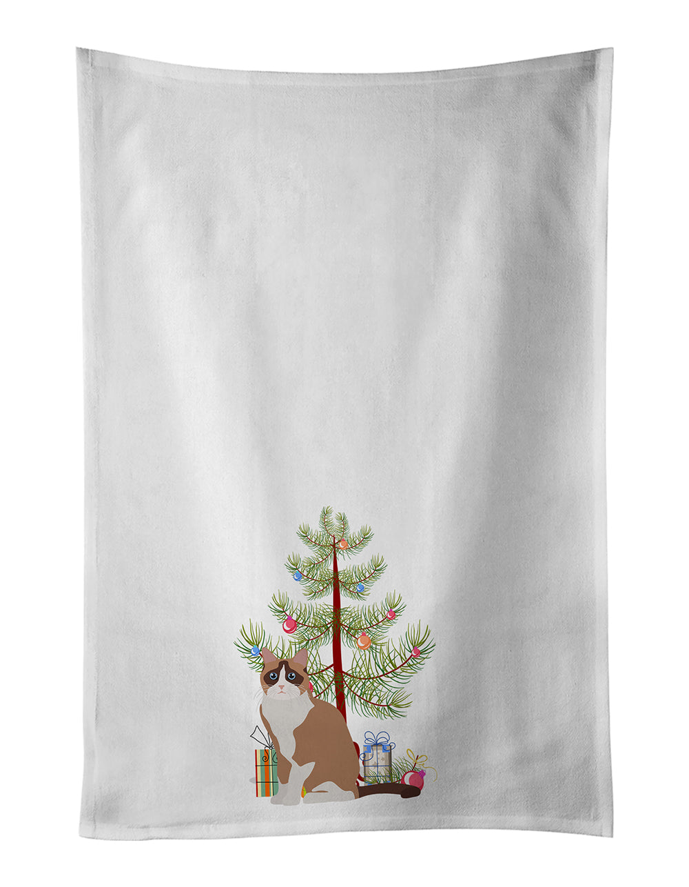 Buy this Snowshoe Cat Christmas Kitchen Towel Set of 2