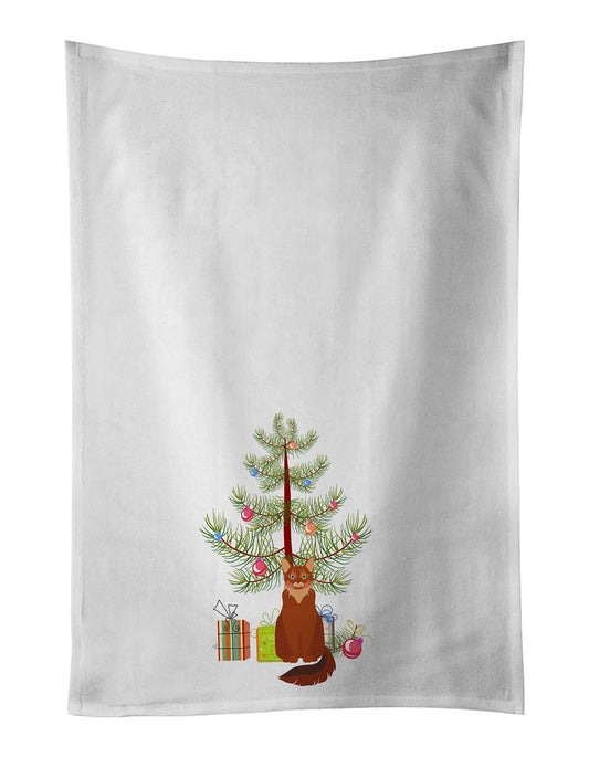 Buy this Somali Cat Christmas Kitchen Towel Set of 2