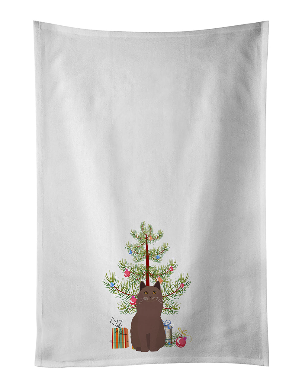 Buy this York Chocolate Cat Christmas Kitchen Towel Set of 2